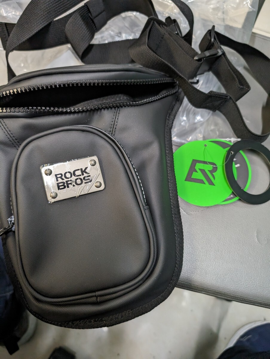 送料無料 新品 未使用 Rockbros ロックブロスレッグバッグ ウエストバッグ ショルダーバッグ ツーリングバッグの画像8