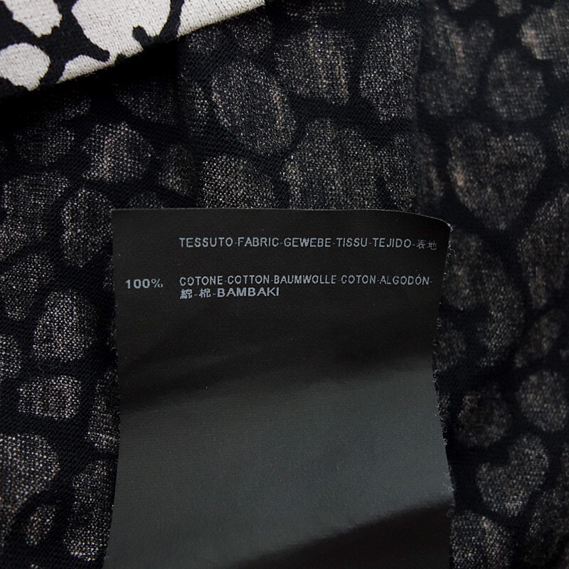 【PRICE DOWN】SAINT LAURENT PARIS 377671 Y2JU1 プリント 半袖 Tシャツ ブラック メンズSの画像4