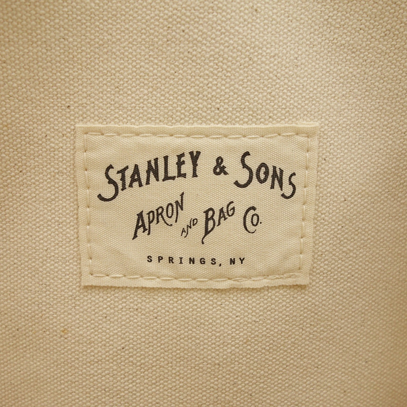 【PRICE DOWN】Stanley & Sons レザー ハンドル キャンバス ハンド トート バッグ オフホワイト ユニセックス-の画像3