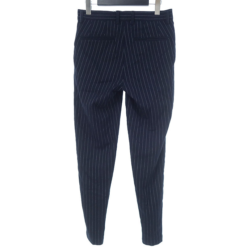 【PRICE DOWN】BELINDA 21SS Premium stripe slacks スラックス パンツ ネイビー メンズSの画像2