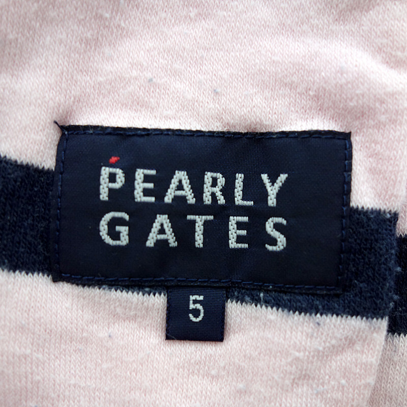 【PRICE DOWN】PEARLY GATES GOLF ゴルフ パイル ボーダー ハーフ ショート パンツ ピンク メンズ5の画像3
