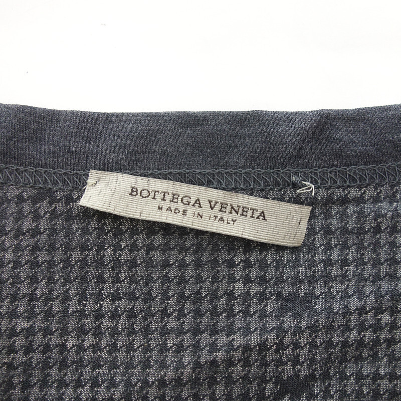 【PRICE DOWN】BOTTEGA VENETA コットン ウール 半袖 カットソー Tシャツ グレー メンズ48の画像3