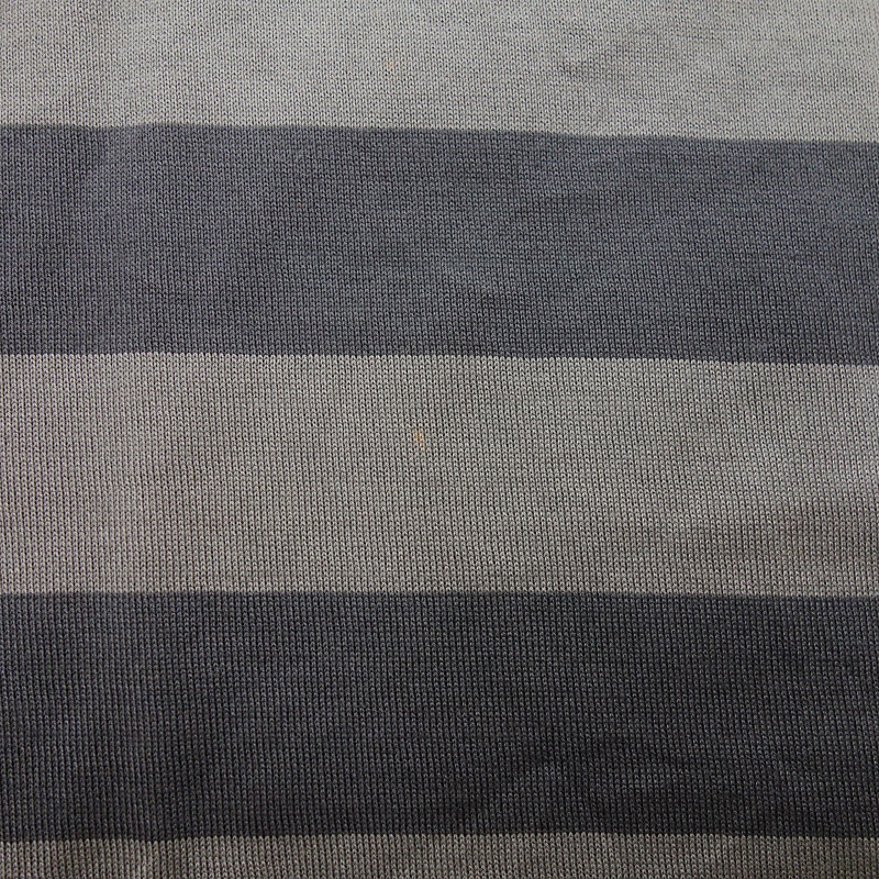 【PRICE DOWN】BURBERRY ボーダー クルーネック コットン 半袖 カットソー Tシャツ グレー メンズMの画像6