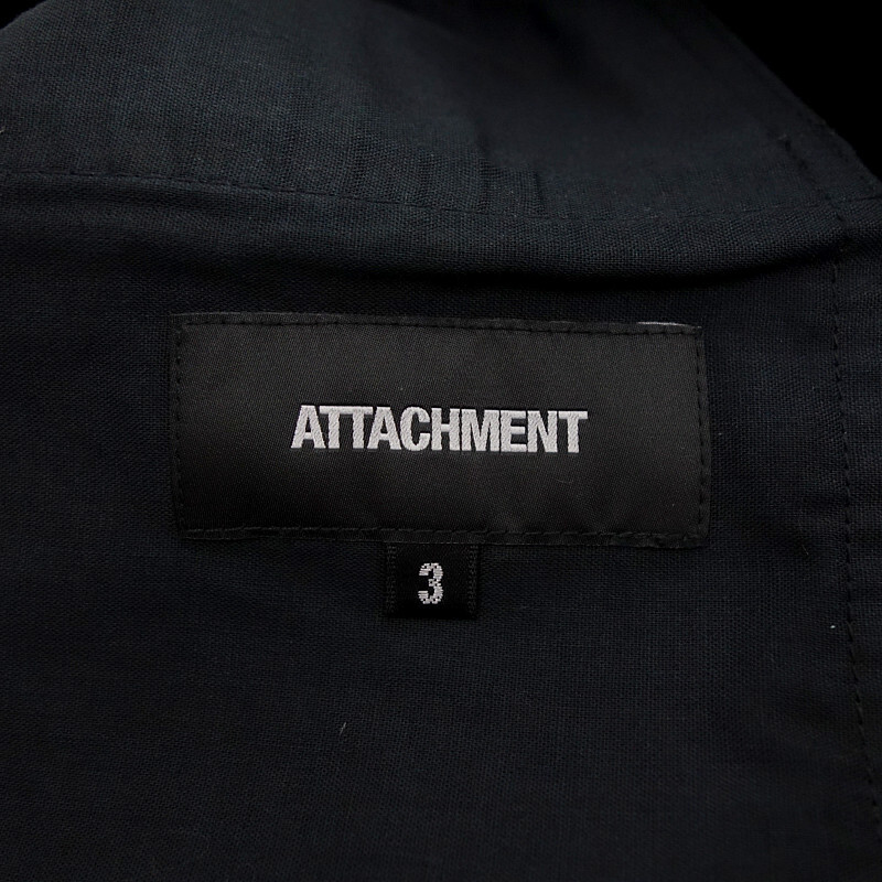 【特別価格】ATTACHMENT STRETCH LAMB LEATHER BIKER CARGO レザー パンツ ブラック メンズ3_画像3