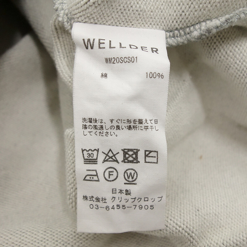 【特別価格】WELLDER Hooded Pullover プルオーバー スウェット パーカー グレー メンズ4_画像4