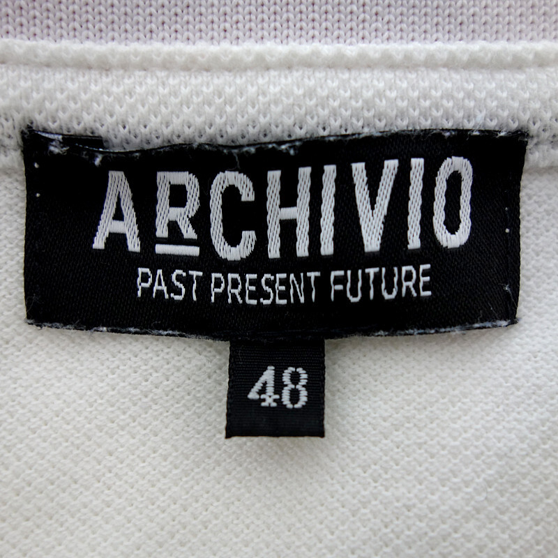 【特別価格】archivio GOLF ゴルフ ポロシャツ Tシャツ ホワイト メンズ48_画像3