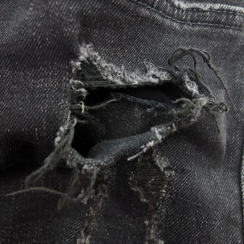 【特別価格】KSUBI VAN WINKLE TRASHED NOIR パンツ ブラック メンズ32_画像6
