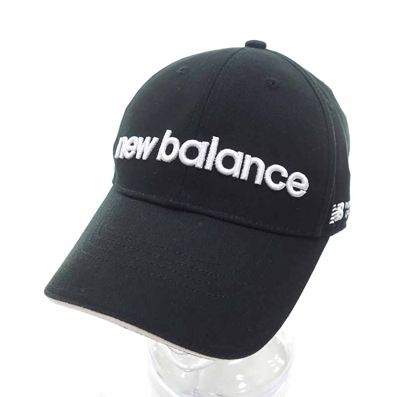 【特別価格】NEW BALANCE GOLF CAP ゴルフ ロゴ刺繍 キャップ ブラック ユニセックス-_画像1