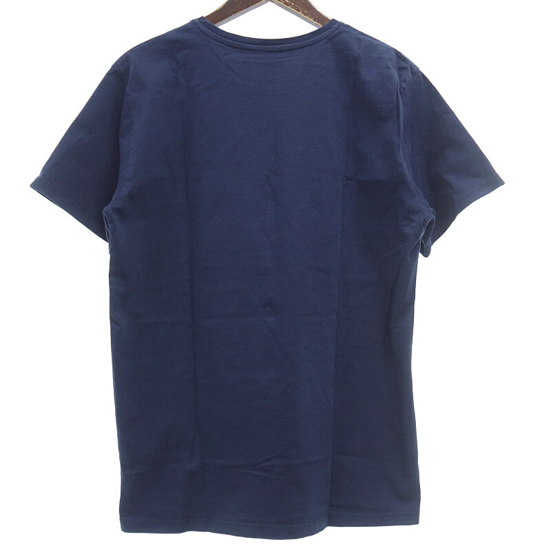 【特別価格】MAISON KITSUNE Parisien パリジャン プリント 半袖 Tシャツ ネイビー メンズMの画像2