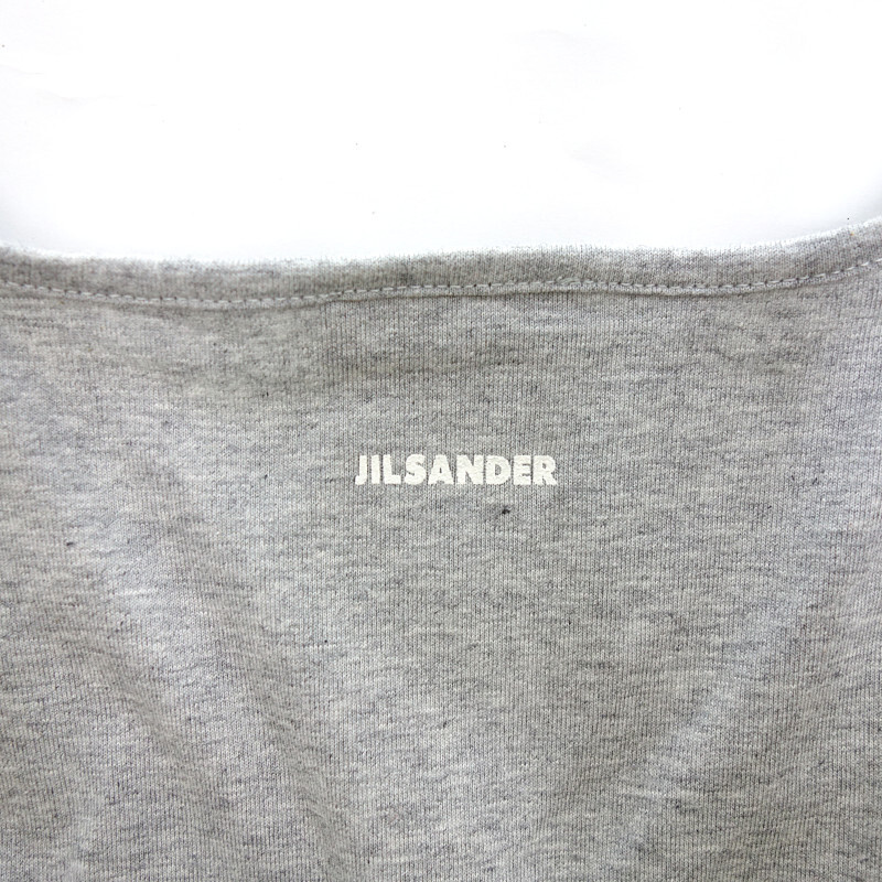 【特別価格】JIL SANDER Vネック 半袖 カットソー Tシャツ グレー メンズMの画像5