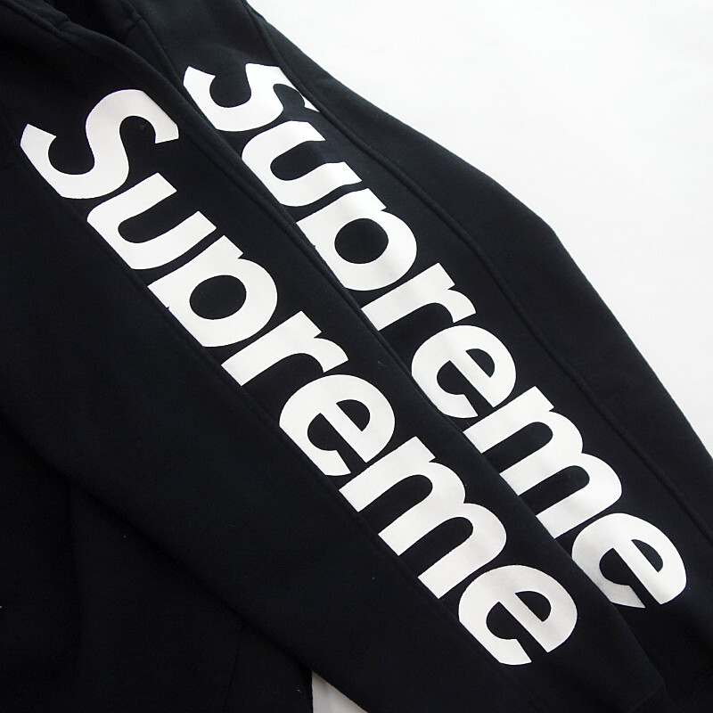 【PRICE DOWN】SUPREME 18SS Sideline Hooded Sweatshirt パーカー ブラック メンズMの画像5