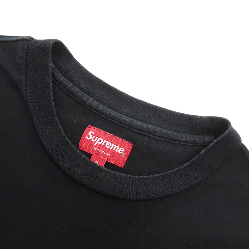 【PRICE DOWN】SUPREME SMALL BOX LOGO L/S TEE 長袖 Tシャツ カットソー ブラック メンズS_画像7