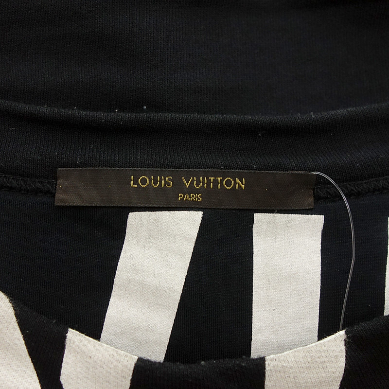 【特別価格】LOUIS VUITTON 17AW Fragment フラグメント 半袖 スウェット Tシャツ ブラック メンズM_画像3