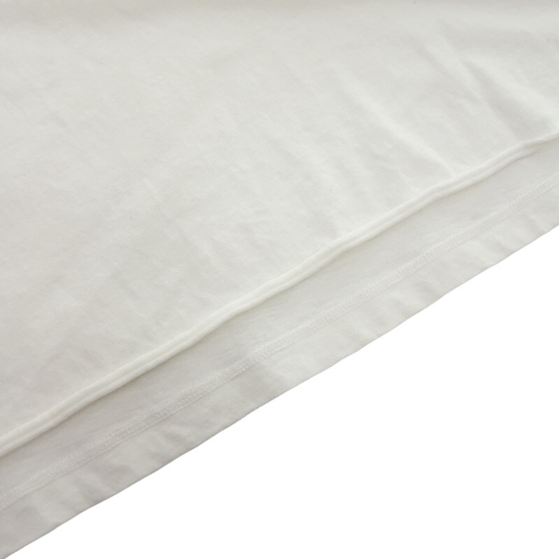 SAINT LAURENT PARIS 17AW シグネチャーロゴプリント ショートスリーブ カットソー 半袖Tシャツ ホワイト メンズLの画像7