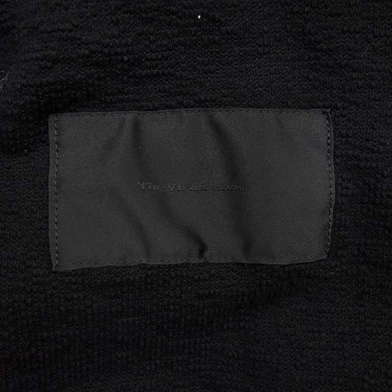 THE VIRIDI-ANNE 16AW VI-2586-06 インレイ ショールカラー コート ブラック メンズ2の画像3