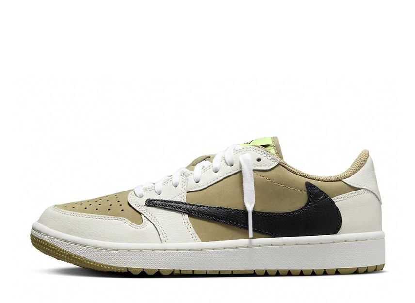 Travis Scott Nike Air Jordan 1 Low Golf NRG "Neutral Olive" 27.5cm FZ3124-200_画像1