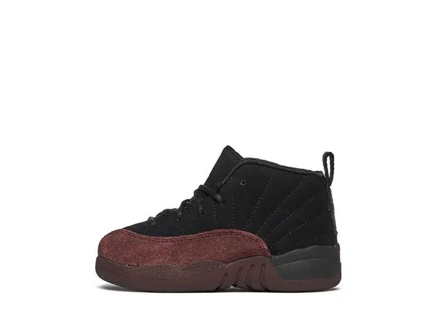 A Ma Manire Nike TD Air Jordan 12 "Black and Burgundy Crush" 13cm FB2687-001_画像1