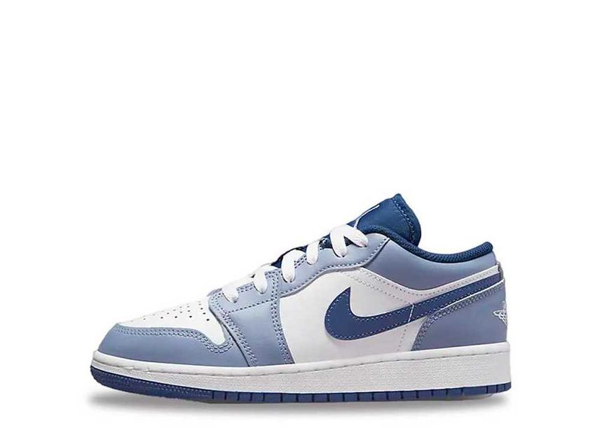 Nike GS Air Jordan 1 Low "White/Steel Blue" 23.5cm 553560-414_画像1
