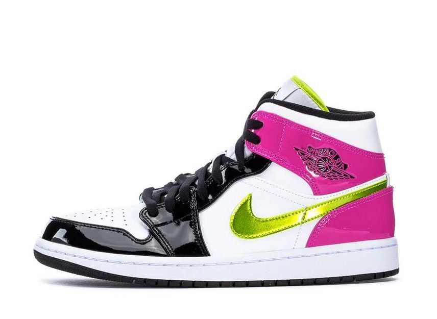 Nike Air Jordan 1 Mid "White Black Cyber Pink" 26.5cm CZ9834-100_画像1