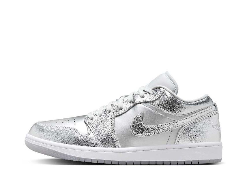 Nike WMNS Air Jordan 1 Low SE "Metallic Silver" 23.5cm FN5030-001_画像1