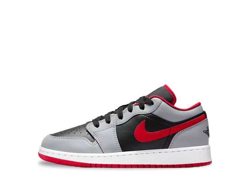 Nike GS Air Jordan 1 Low "Black/Cement Gray/White/Fire Red" 23cm 553560-060_画像1