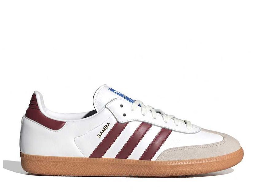 adidas Originals Samba OG "Footwear White/College Burgundy/Gum" 24cm IF3813_画像1