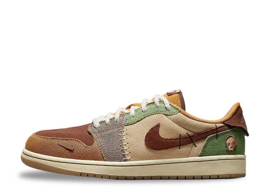 Zion Williamson Nike Air Jordan 1 Low OG "Flax and Oil Green" 27cm DZ7292-200_画像1