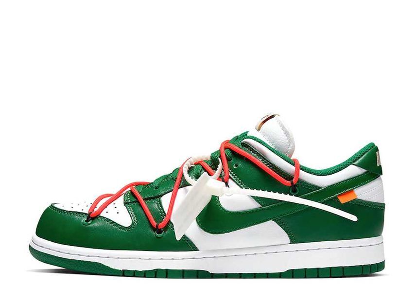 OFF-WHITE Nike Dunk Low "White/Pine-Green" 27.5cm CT0856-100_画像1