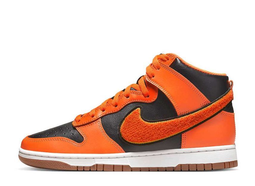 Nike Dunk High University Chenille Swoosh "Black/Orange" 27cm DR8805-002_画像1