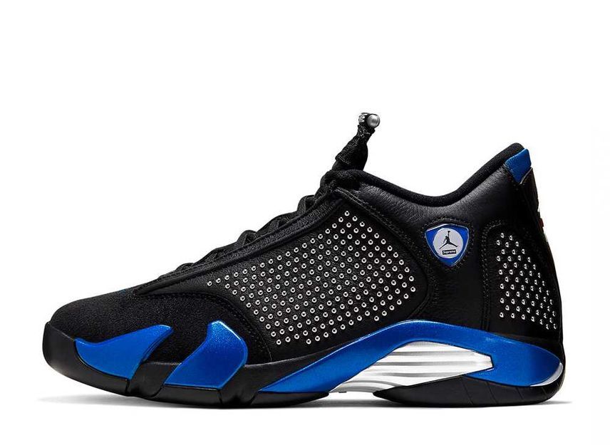 Supreme Nike Air Jordan 14 Retro "Black/Varsity Royal/Chrome" 27.5cm BV7630-004_画像1