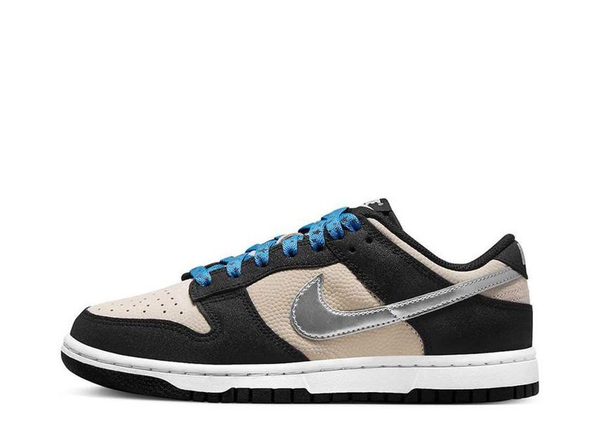 Nike WMNS Dunk Low "Beige/Black and Metallic Silver" 28cm DZ4712-001