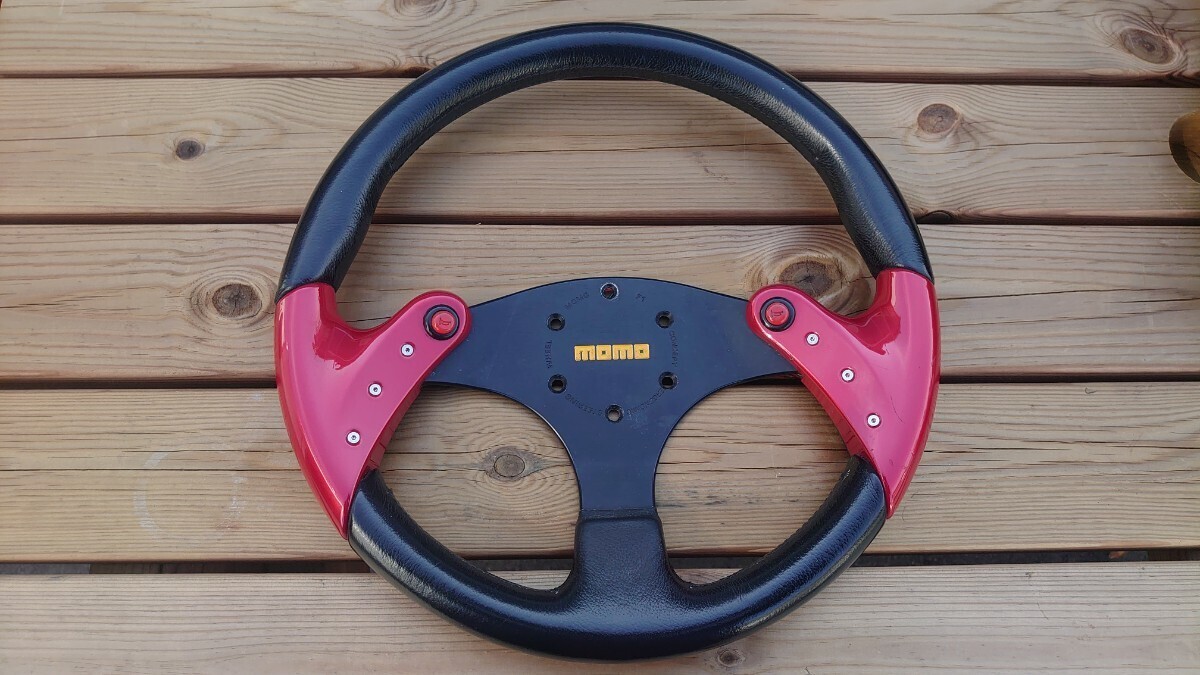激レア MOMO F1 concept 35π ステアリング レッド 希少| 激レア MOMO F1 concept 35π ステアリング レッド 希少|