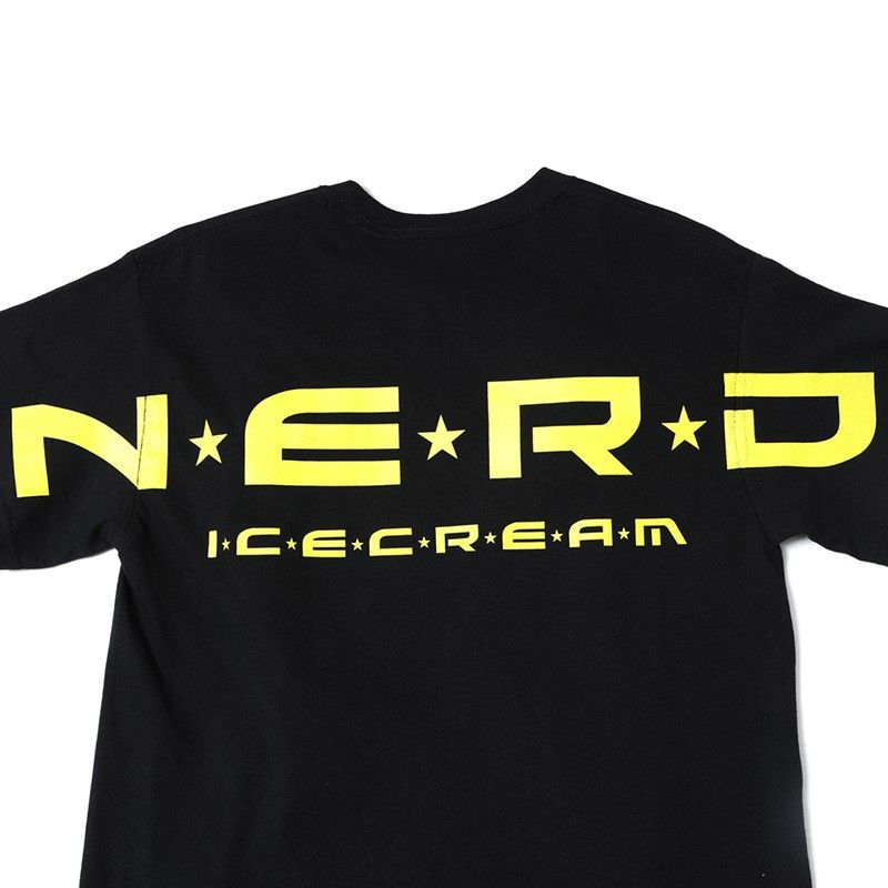 新品 N.E.R.D. x ICECREAM 黒Tシャツ XL NERD ナード pharrell neptunes bbc