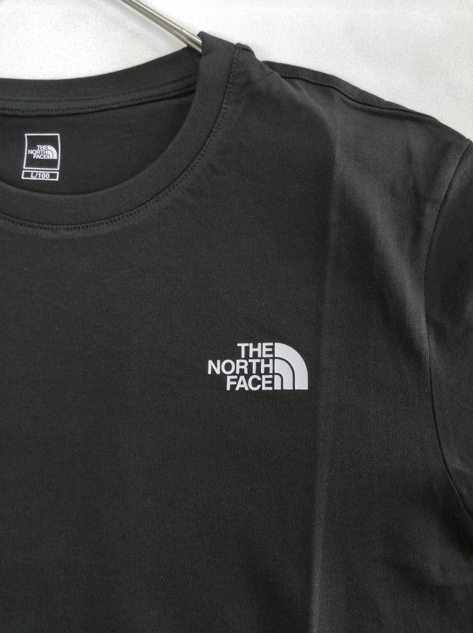 THE NORTH FACE ノースフェイス Tシャツ 半袖 ビックロゴ メンズ レディース 海外限定 黒/XL K315C