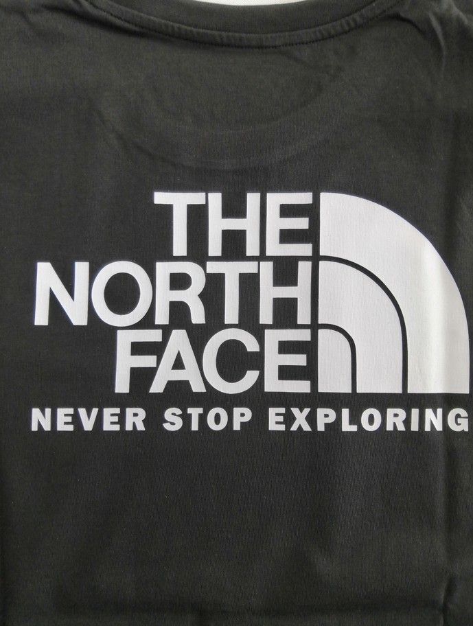 海外限定！ THE NORTH FACE ノースフェイス Tシャツ 半袖 ビックロゴ メンズ レディース  黒/L K315B