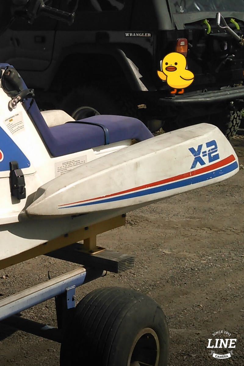カワサキ（Kawasaki）x2 650 750 800 マリンスポーツ 練習 救助艇 水上バイク フロート スポンソン 貴重 レアの画像3