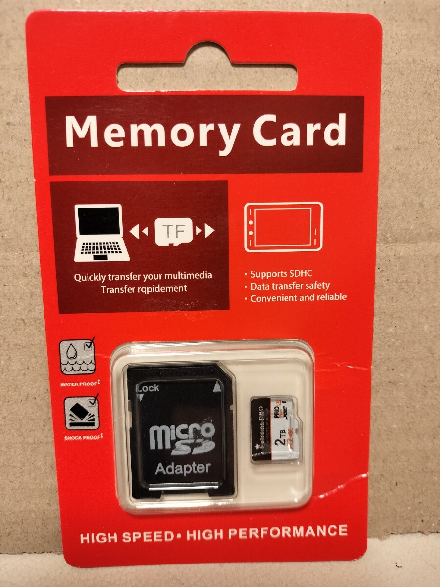 2TB microSD マイクロSD ノンブランド マイクロSDカード アダプターの画像2