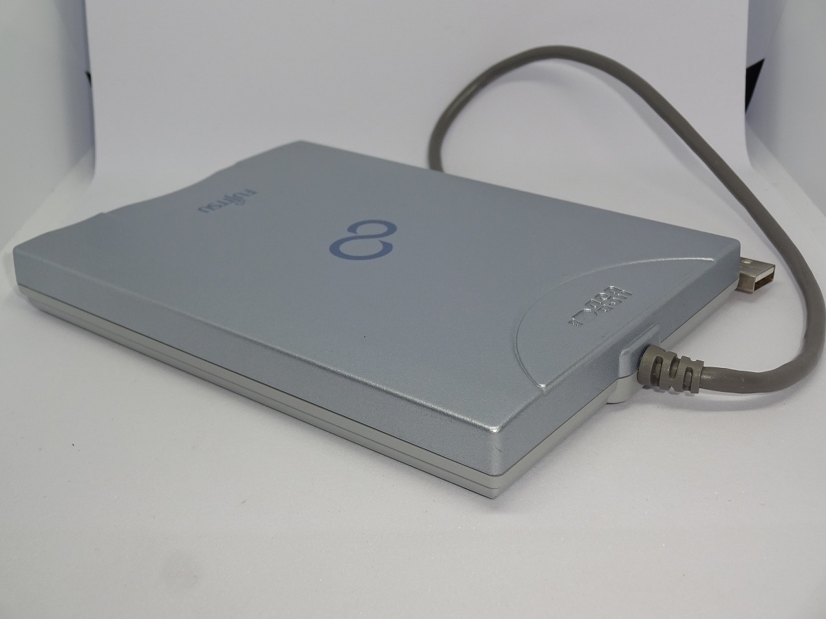 USB外付けフロッピーディスクドライブ FUJITSU CP078730‐05 3モード対応 中古動作品_画像5