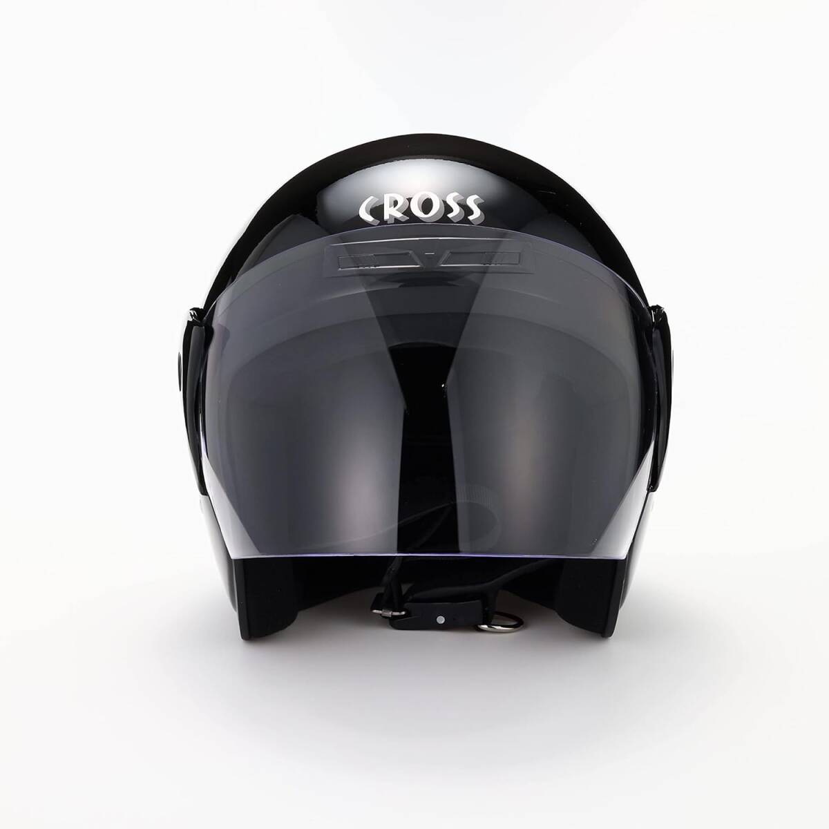 未使用品 リード工業(LEAD) バイクヘルメット ジェット CROSS ブラック CR-720 FREE (頭囲 57cm~60cm未満)_画像1