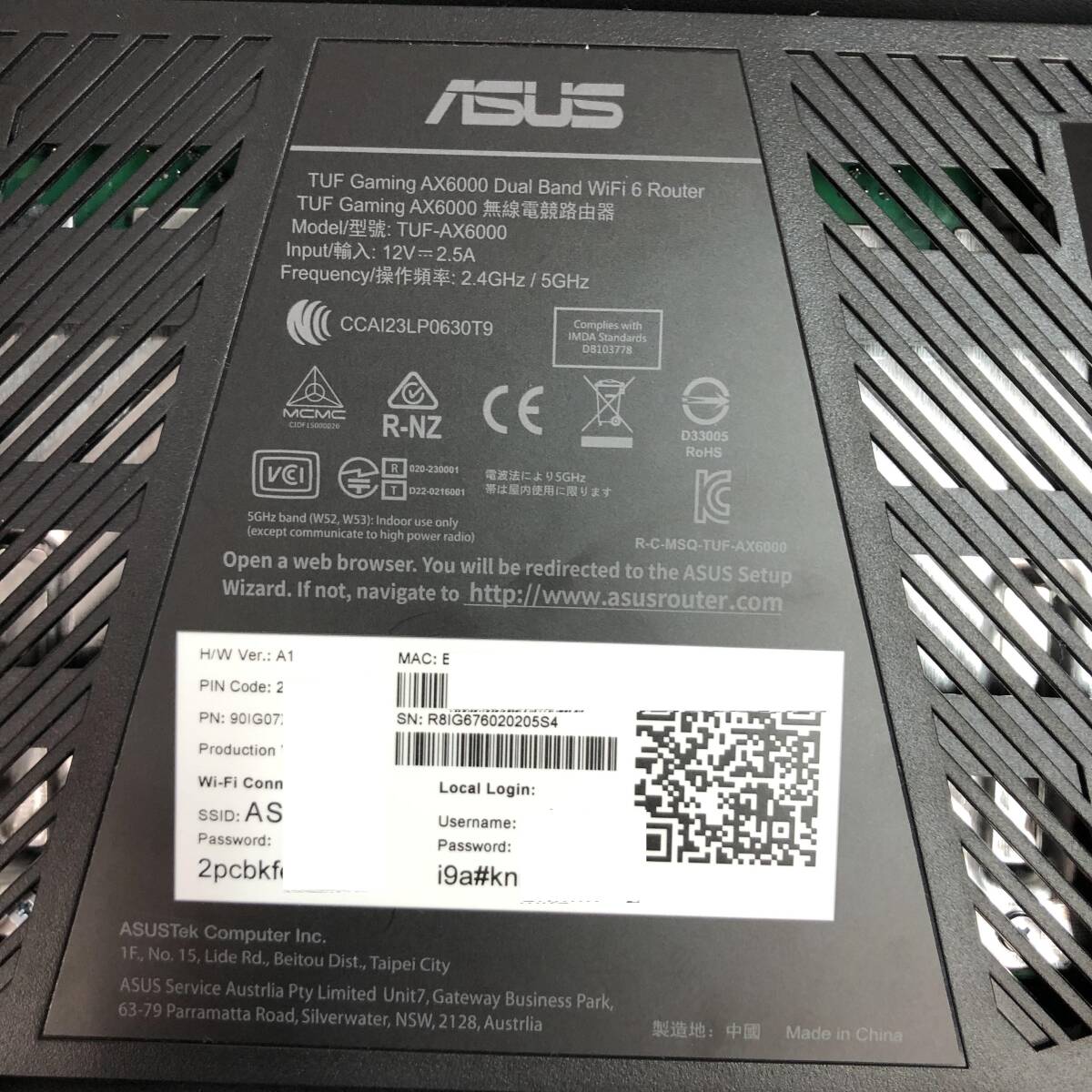 ASUS WiFi TUF-AX6000 無線 ルーター 最新規格WiFi6 4804+1148Mbps の画像9