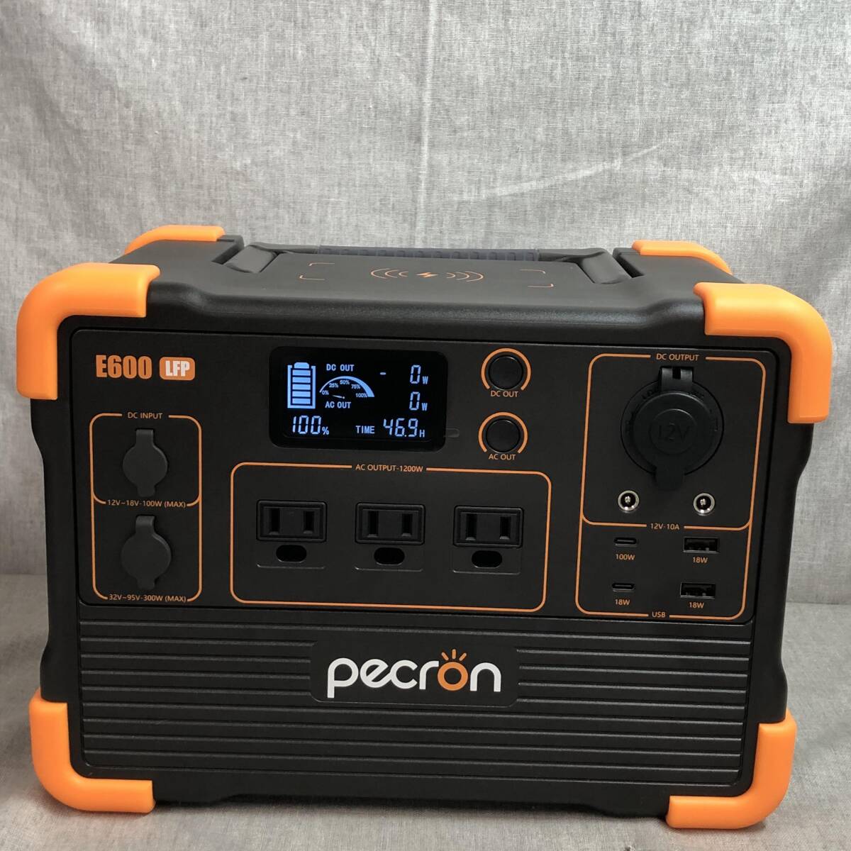PECRON portable power supply E600LFP 1200W / 614Wh small size high capacity 