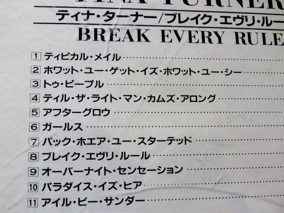 ティナ・ターナー　BREAK　EVERY　RULE_画像2