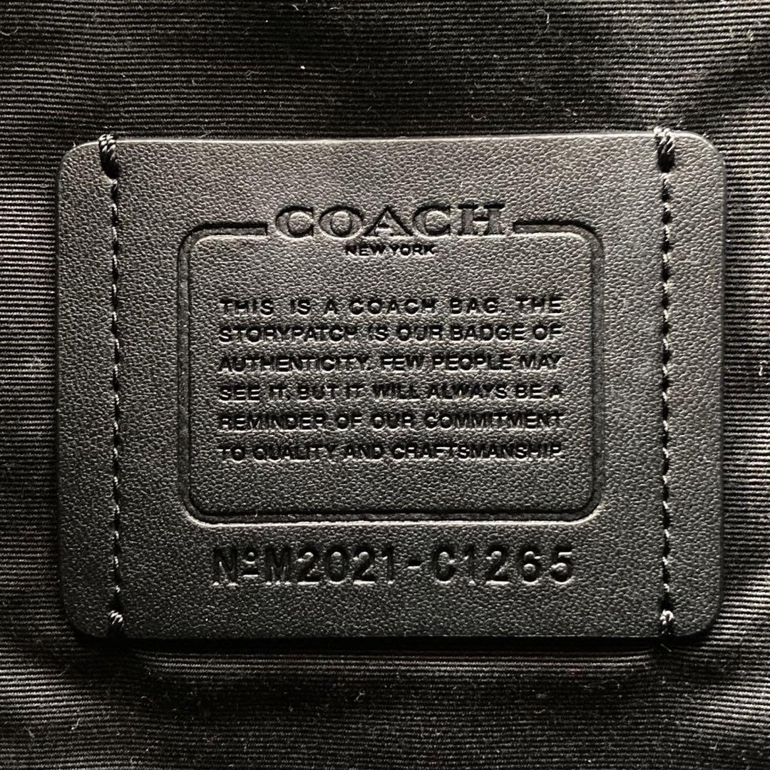 1円～【未使用級・人気品】COACH コーチ リュックサック ヘリテージ バックパック スムースレザー ブラック A4 PC ビジネス 通勤 通学_画像10