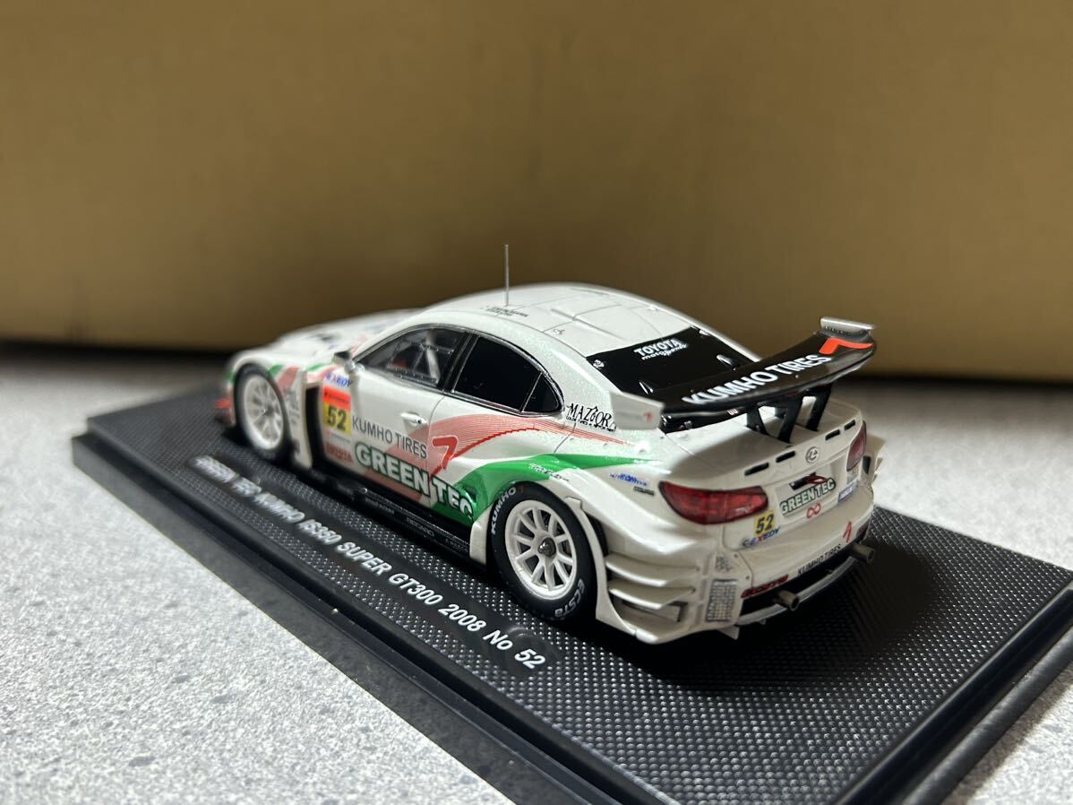 EBBRO 1/43 Green tec KUMHO is350 SUPER GT 300 2008 #52 エブロ グリーンテック スーパーgt レクサス の画像6