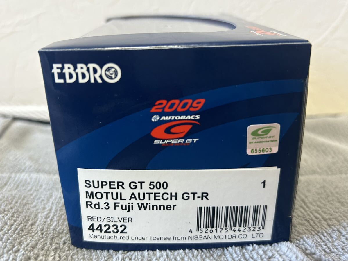 EBBRO 1/43 MOTUL AUTECH GT-R SUPER GT 500 2009 Rd.3 FUJI WINNER エブロ モチュール オーテック スーパーGT NISMO NISSAN ニスモ 日産_画像2