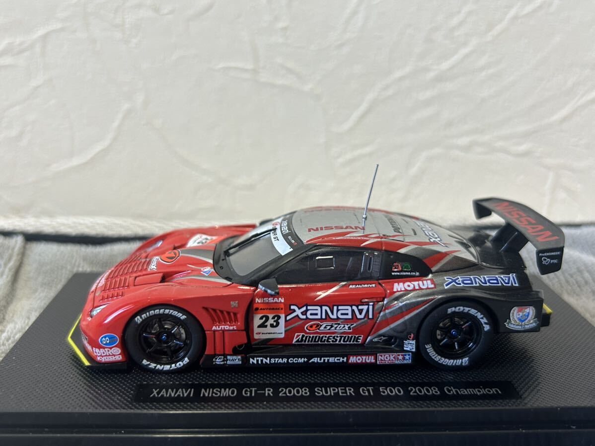 EBBRO 1/43 XANAVI NISMO GT-R 2008 SUPER GT 500 CHAMPION #23 エブロ ザナヴィ ニスモ スーパーGT チャンピオン 優勝車 ミニカー_画像5