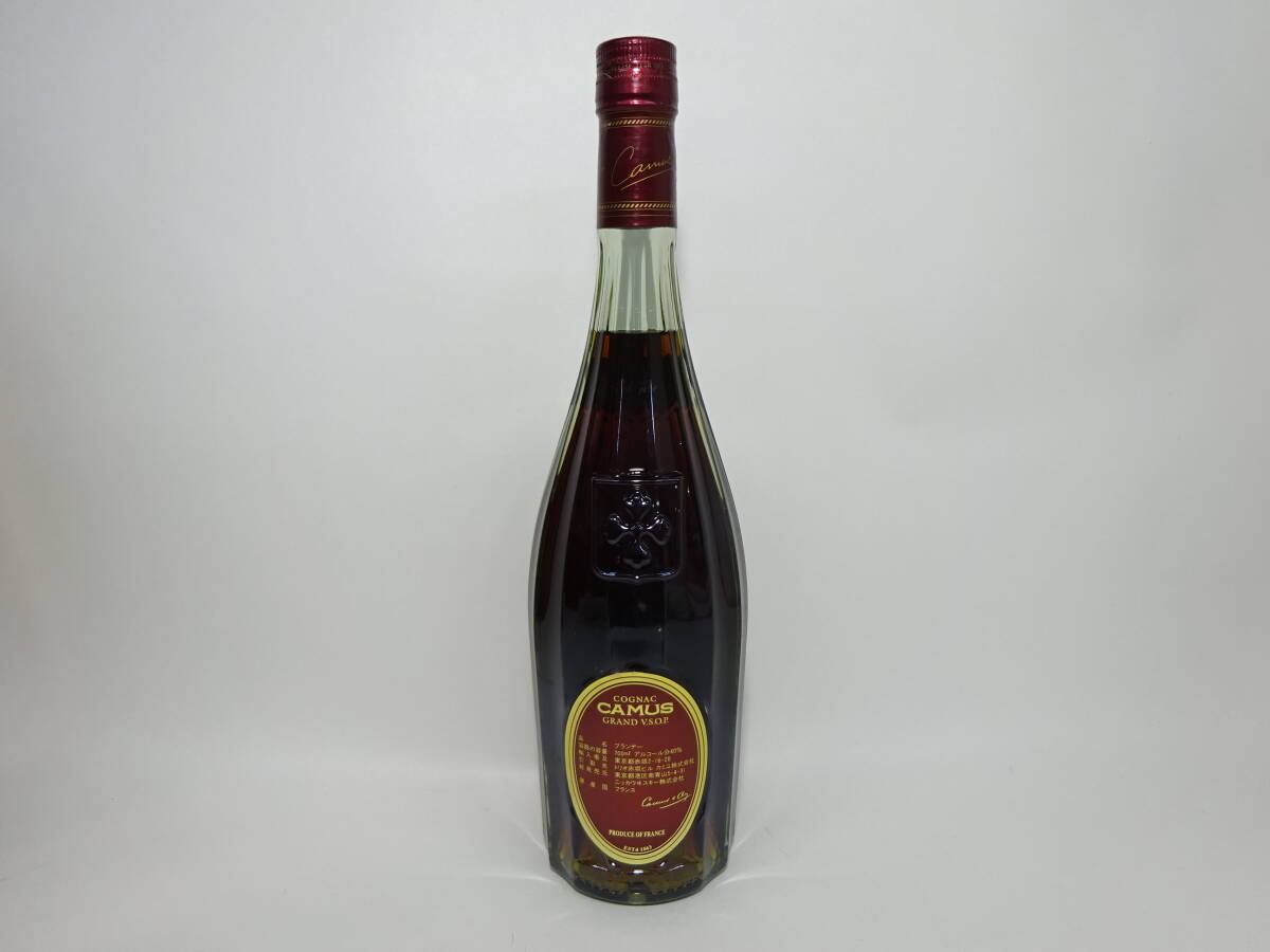 京都6★ 未開栓 CAMUS COGNAC カミュ コニャック GRAND V.S.O.P. 700ml 40％ ブランデー 元箱_画像4