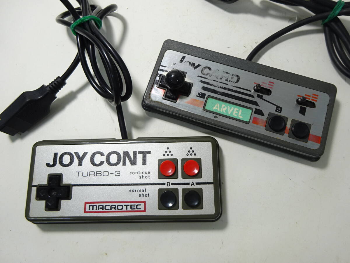 京都6★ JOY CONT TURBO-3 MACROTEC JOY CARD ARVEL コントローラー ゲーム 現状品の画像1