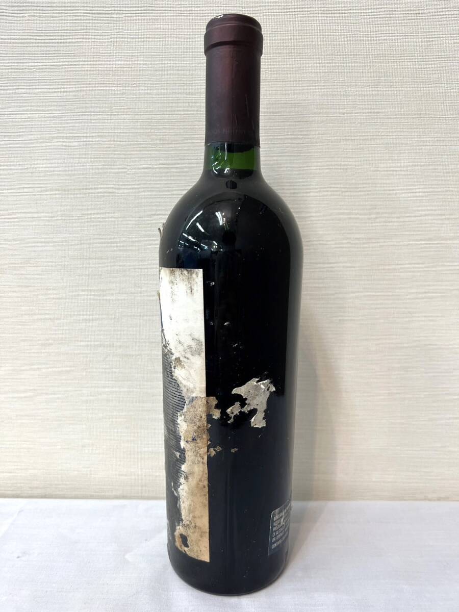 80-YR64-08 未開栓/保管品 OPUS ONE オーパスワン 1993 赤 ワイン 750ml 13.5% ラベルダメージ多の画像3