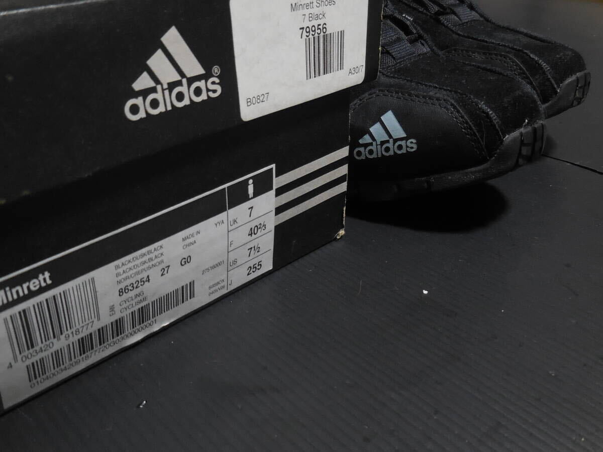 【訳あり】adidas　アディダス　ビンディングシューズ　Minrett　Shoes　UK7　JAN25.5㎝ 　black　79956_画像10